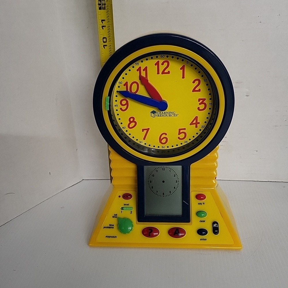 Learning Resources "Clever Clock" Talking Clock/Problem Solver‎ WORKS - Picture 5 of 5